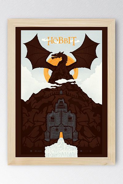 Saturn The Hobbit Framed Painting - Movie Poster Painting