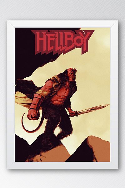 Saturn Hellboy în cadru - Pictură poster de film