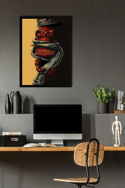 Saturn Hellboy în cadru - Pictură poster de film