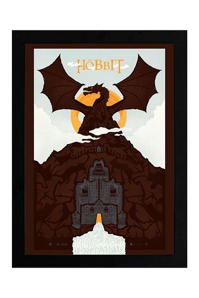 Saturn Tablou înrămat Hobbit - Tablou poster film