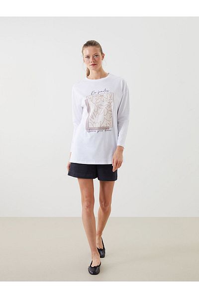 LC Waikiki Crew Neck Printed Women's Tunic