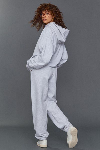 Madmext Mad Girls Graues Kapuzen-Trainingsanzug-Set für Damen Mg1225