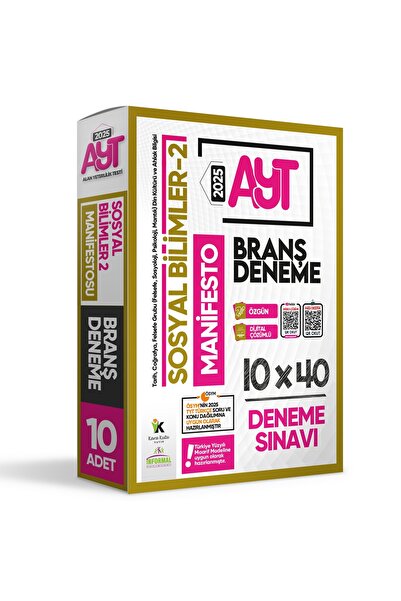 Karakutu Yayınları 2024 Yks-ayt Yeni Nesil Sosyal Bilimlerin (2) Manifestosu ...