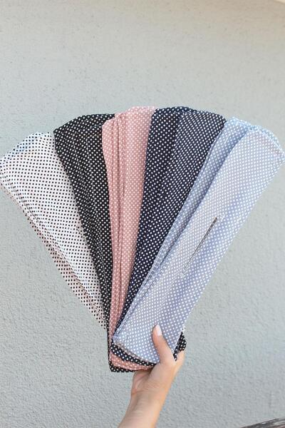 REBORN DESIGN Polka Dot Patterned White Color Wire Knob Band