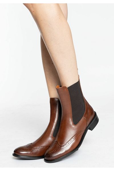 Dreimaster Leder Chelsea-boots