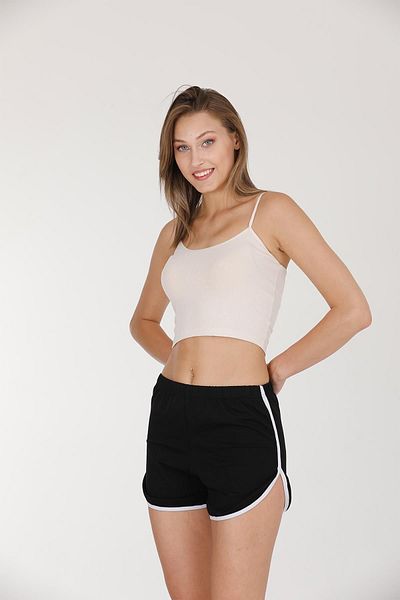 Sensu Black Mini Slit Shorts - Single - SORT6000