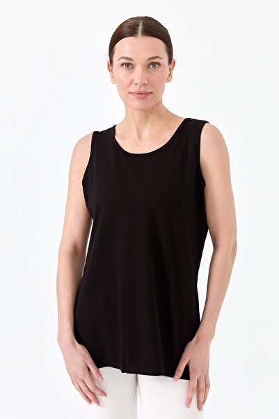 Desen Triko Γυναικείο Βαμβακερό Βαμβακερό Μπλουζάκι Μαύρο