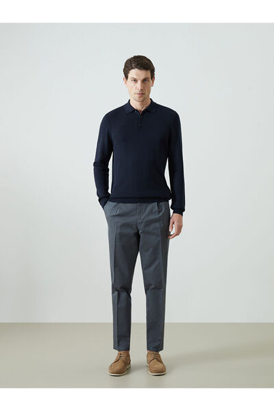 LC Waikiki بنطلون ستاندرد مايلد قماش غبردين للرجال بثنيات تشينو من UZG STORE