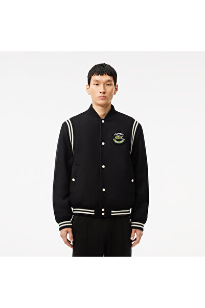 Lacoste Erkek Hakim Yaka Siyah Bomber Ceket