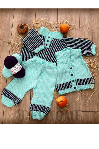 devhome Baby One 100% антипілінгова дитяча вовна, не пушиться, не рветься, 3 ШТ. Devhome