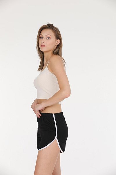 Sensu Black Mini Slit Shorts - Single - SORT6000