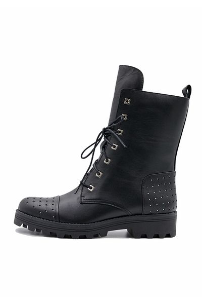 myMo Rocks Ankle-boots Aus Leder