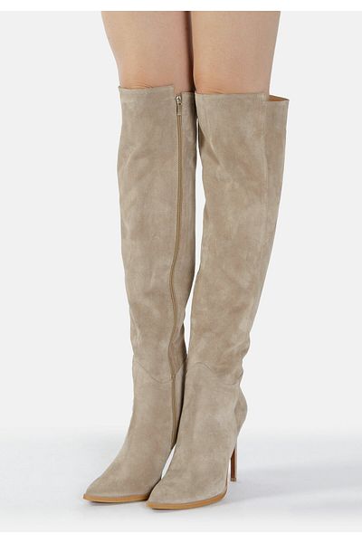 Faina Overknees Aus Verloursleder