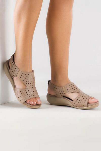 Zeynep Sıradağlı Orthopedic Marsala Sandals - Sand Design