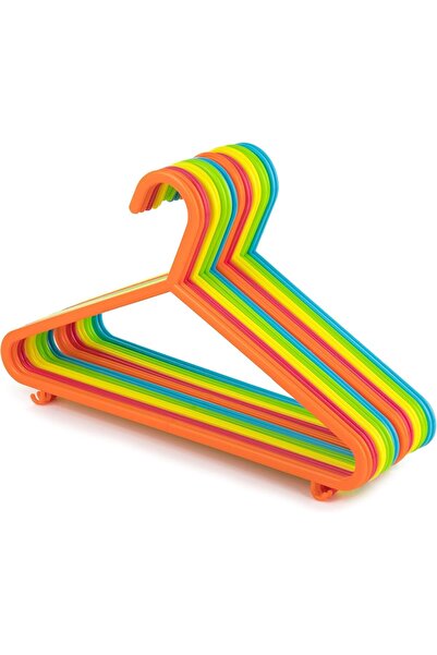 mastergold 24 قطعة من شماعات الملابس البلاستيكية متعددة الألوان 30 سم لملابس ...