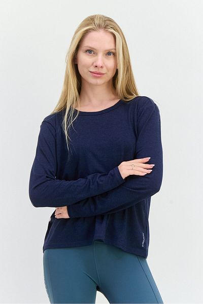Head Women Relaxed Fit Long Sleeve Outdoor T-shirt, Navy