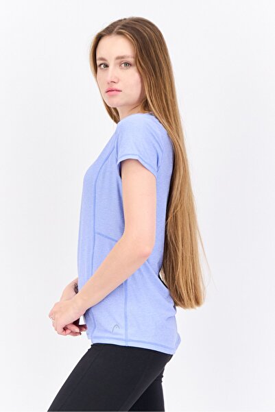Head Women Slim Fit Short Sleeve Outdoor T-Shirt, Light Blue