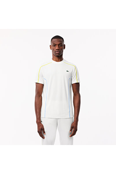 Lacoste Erkek Regular Fit Bisiklet Yaka Beyaz T-Shirt
