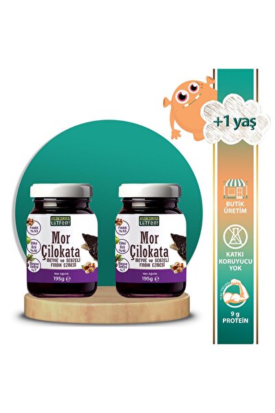 Makarna Lütfen Avantajlı 2 Li Mor Çilokata (Antosiyoninli Fındık Kreması-2x19...