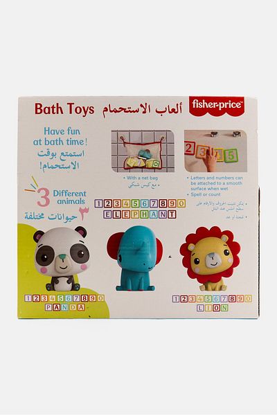 FISHER PRICE Bath Toys Letters And Number Squirter, Red Combo