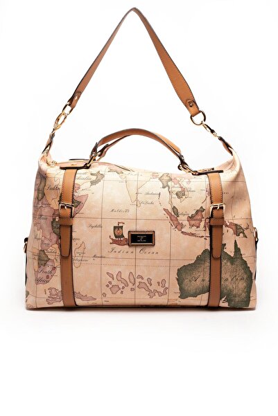 Silver Polo Pudra - A.Taba SP1064 Kadın Seyahat Çantası