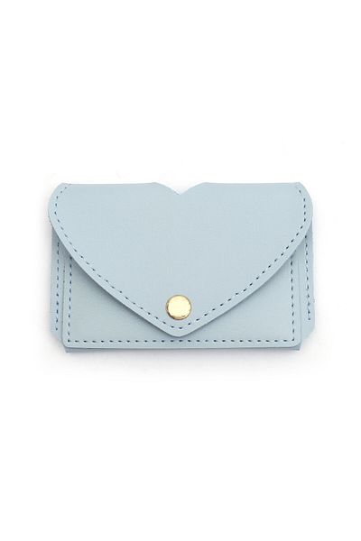 Womancraft Suport card de damă Portofel inimă Accesoriu pentru compartimentul cardului Baby Blue