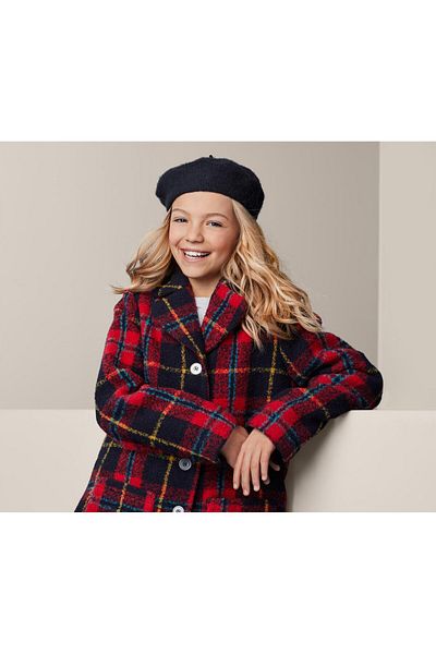 Tchibo Girls Beret Hat, Navy