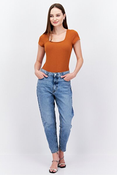 Esprit Women Regular Fit Washed Stretchable Retro Classic Jeans, Blue