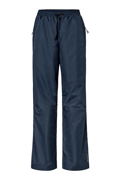 Tchibo Women Regular Fit Solid Rain Trouser, Navy Blue