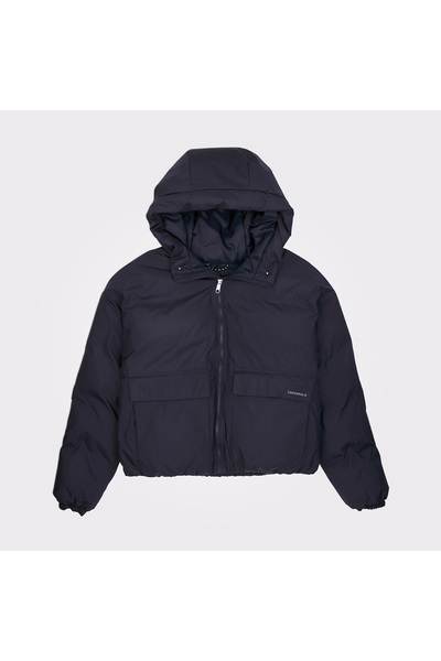 Converse Classic Kadın Kapüşonlu Siyah Mont