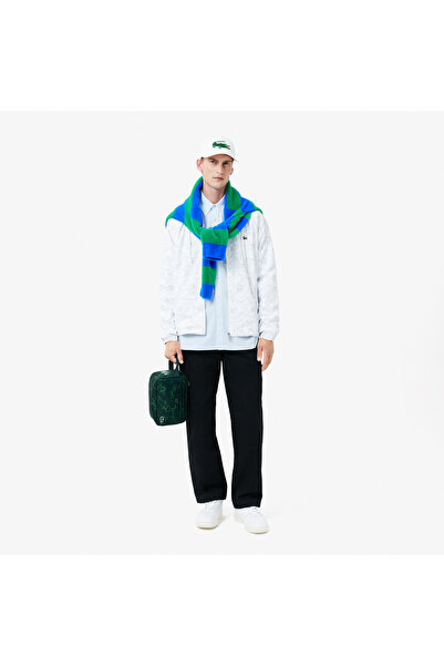 Lacoste Erkek Relaxed Fit Çizgili Mavi Gömlek
