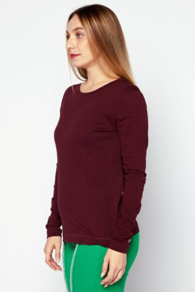 Champion Women Sportwear Fit Long Sleeves Training Top, Maroon