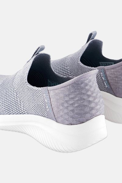 SKECHERS Women Ultra Flex Slip On Outdoor Shoes, Grey