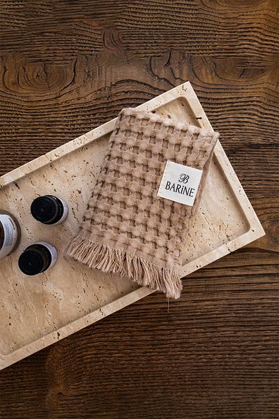 Barine Πετσέτα Beige Eye Waffle 2 τεμαχίων - 30x40