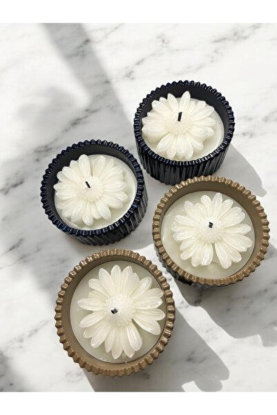 SEKASTYLE Sevgiliye,Söz,Nişan Hediyeliği Papatya Dekorlu Kokulu Mum 1 adet