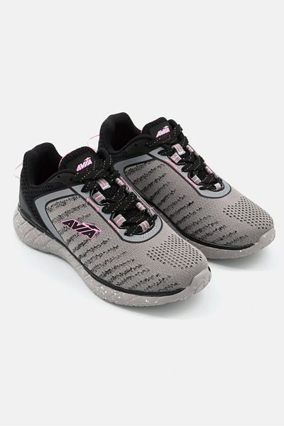 AVIA Women Avi Match Lace Up Casual Shoes, Grey Combo