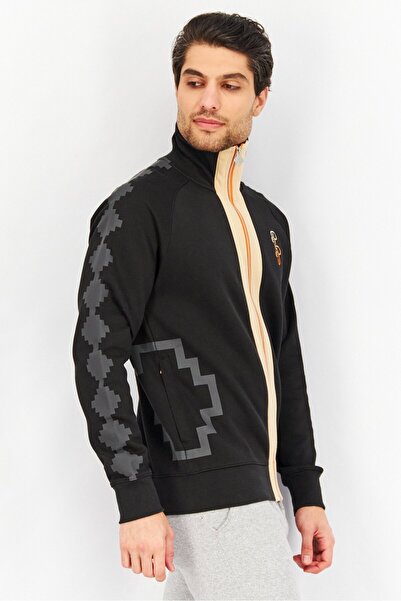 Puma x Pronounce Men Sportswear Fit Full Sleeve Printed Track Jacket, Black