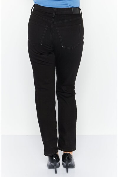 Esprit Women Slim Fit Textured Stretchable Jeans, Black