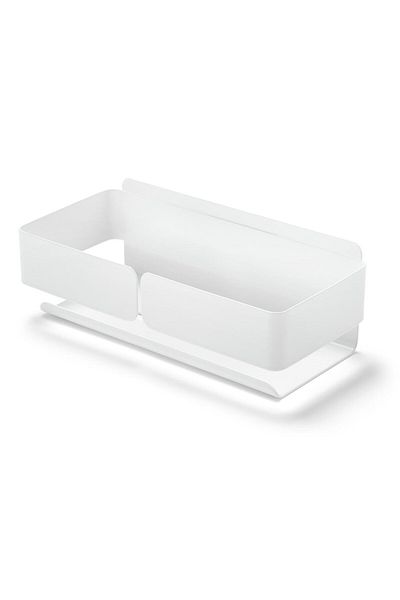 Tchibo Stainless Steel Bathroom Shelf, White