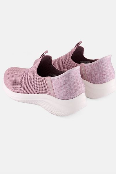 SKECHERS Women Ultra Flex Slip On Outdoor Shoes, Pink