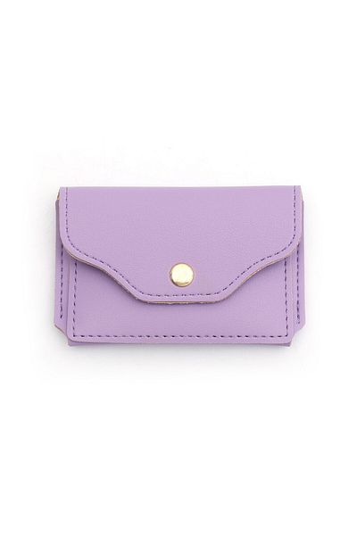 Womancraft Portofel pentru carduri de damă Accesoriu liliac cu compartiment pentru carduri