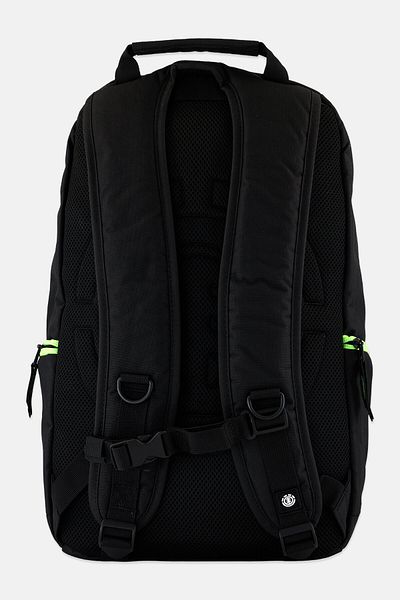 Element Men School Backpack With Skateboard Strap 47 H x 34 L x 21 W cm, Black/Lime Green
