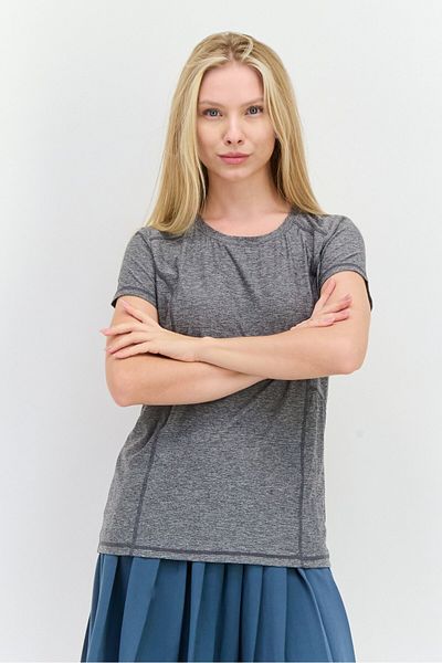 Head Women Sportswear Fit Short Sleeve Outdoor T-Shirt, Grey