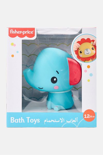 FISHER PRICE Elephant Bath Toy, Blue