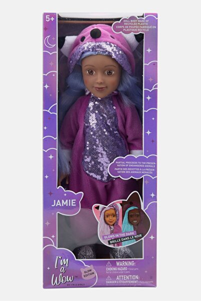 I'm A Girly أنا دمية جيمي الثعلب القطبي الرائعة، باللون الأرجواني