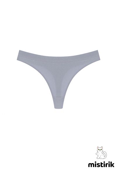 MİSTİRİK Paulo Model Ribbed Thong Slip Trace Does Not Believe Chiloți Violet Culoare