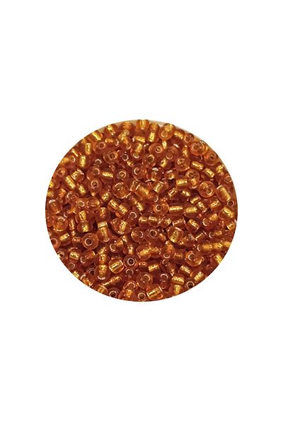 STUMBANNG Cast glass sand beads (11/0) 2 mm - 20 grams - dark honey color - bnc035