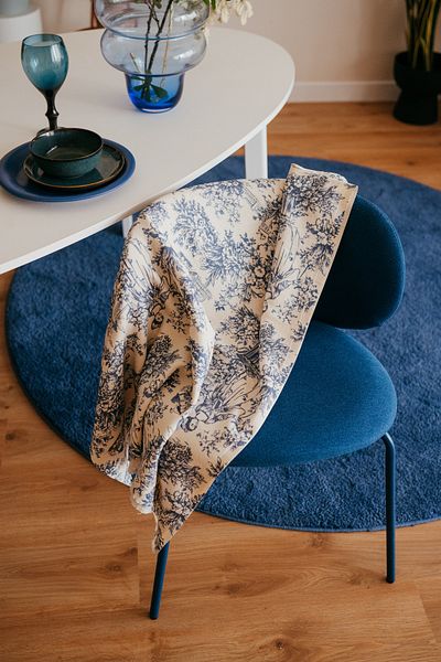 Pamukme DREAM COLLECTION- VERSATILE THROWS TOILE DE JUOY BLUE