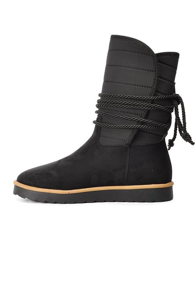 AYAKMOD Black Suede Women's Boots