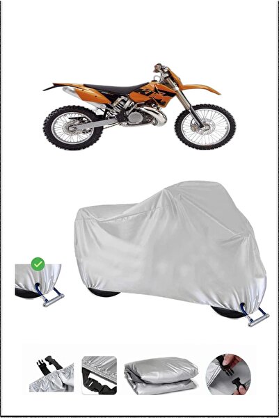 Breen قفل KTM 200EXC متوافق مع غطاء دراجة نارية مقاوم للماء ومتين - رمادي